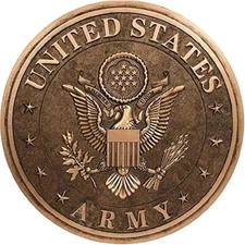 - Garden Décor - U.S. Army Bronze Tone Stepping Stone - Decorative Stone for Gar