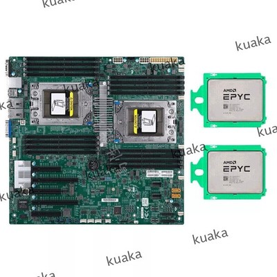 Supermicro H11DSI-NT Motherboard + 2x AMD 7282 7302 7402 7532 7542 7642 7702 CPU