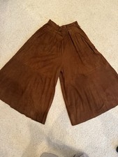 Ralph Lauren Brown Suede Leather Pants, Vintage