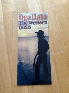 Vintage Ogallala Nebraska Western Oasis Travel Brochure Map Lake McConaughy