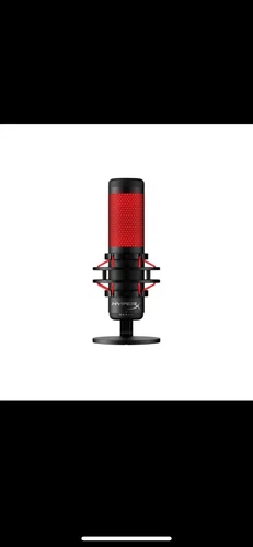 HyperX QuadCast Red LED USB Kardioid Mikrofon - Schwarz