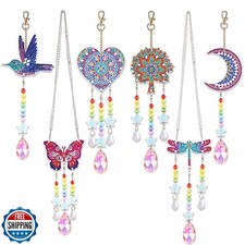 5D Diamond Painting Butterflies Suncatcher Wind Chimes Kit Sun Cr