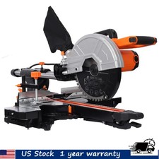 Single Bevel Sliding Miter Saw 10-In 48-Tooth Blade 2-Speed 15 Amp Motor Corded