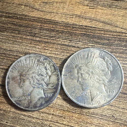 1924 Peace Dollar Silver $1 Coin Business Strike Uncertified Circulated US