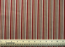 1/4  yard cotton 100% cotton fabric David Textiles Stella Stripe rust tan brown