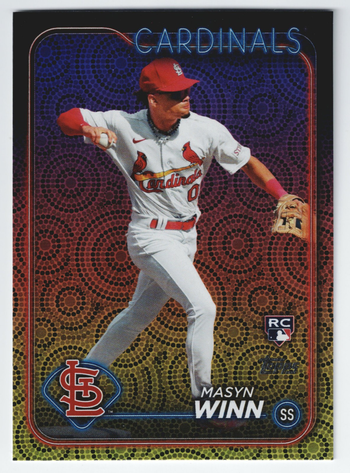 2024 Topps Series 2 Masyn Winn Rookie RC Summer Holiday Foil #480 Cardinals