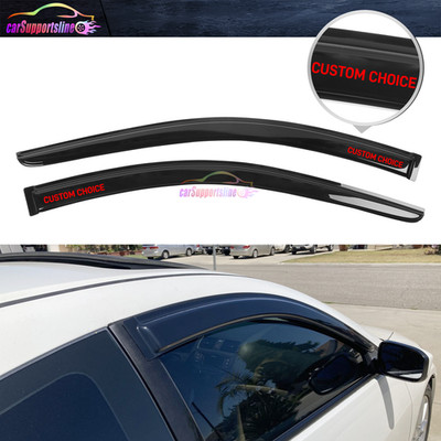 Window Visor Fits 03-07 Honda Accord Coupe Rain Guard - Choose Your Emblem