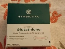 CYMBIOTIKA Liposomal Glutathione with PQQ & CoQ10 25 Servings Expir 10/2026  NEW