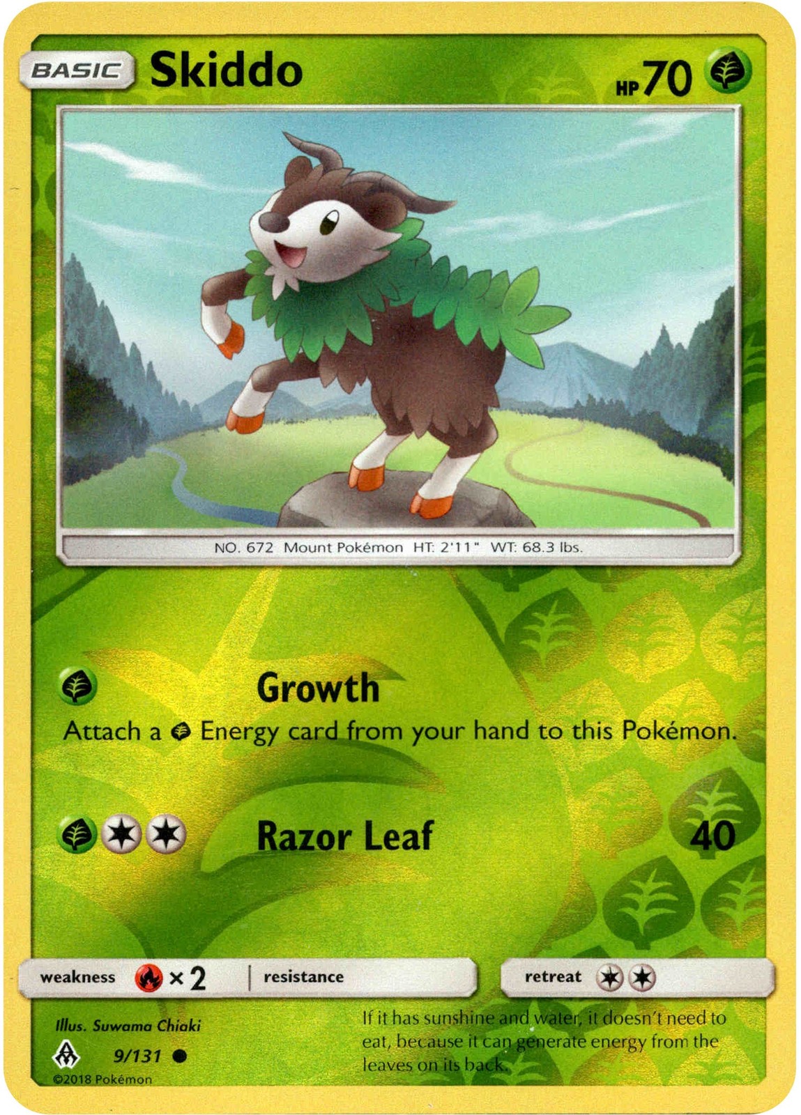 Skiddo - 9/131 - Forbidden Light - Reverse Holo