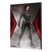 Black Widow Movie Smoke Wood Panel Poster Semic