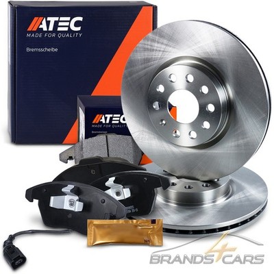 ATEC BREMSSCHEIBEN BELÜFTET Ø312 + BELÄGE VORNE FÜR SEAT LEON VW CADDY GOLF 5 6 