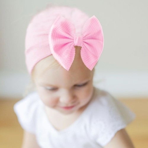 7 PCS Baby Boy Girl Kid Cotton Striped Stretch Beanie Hats Elastic Turban Caps - Picture 2 of 12