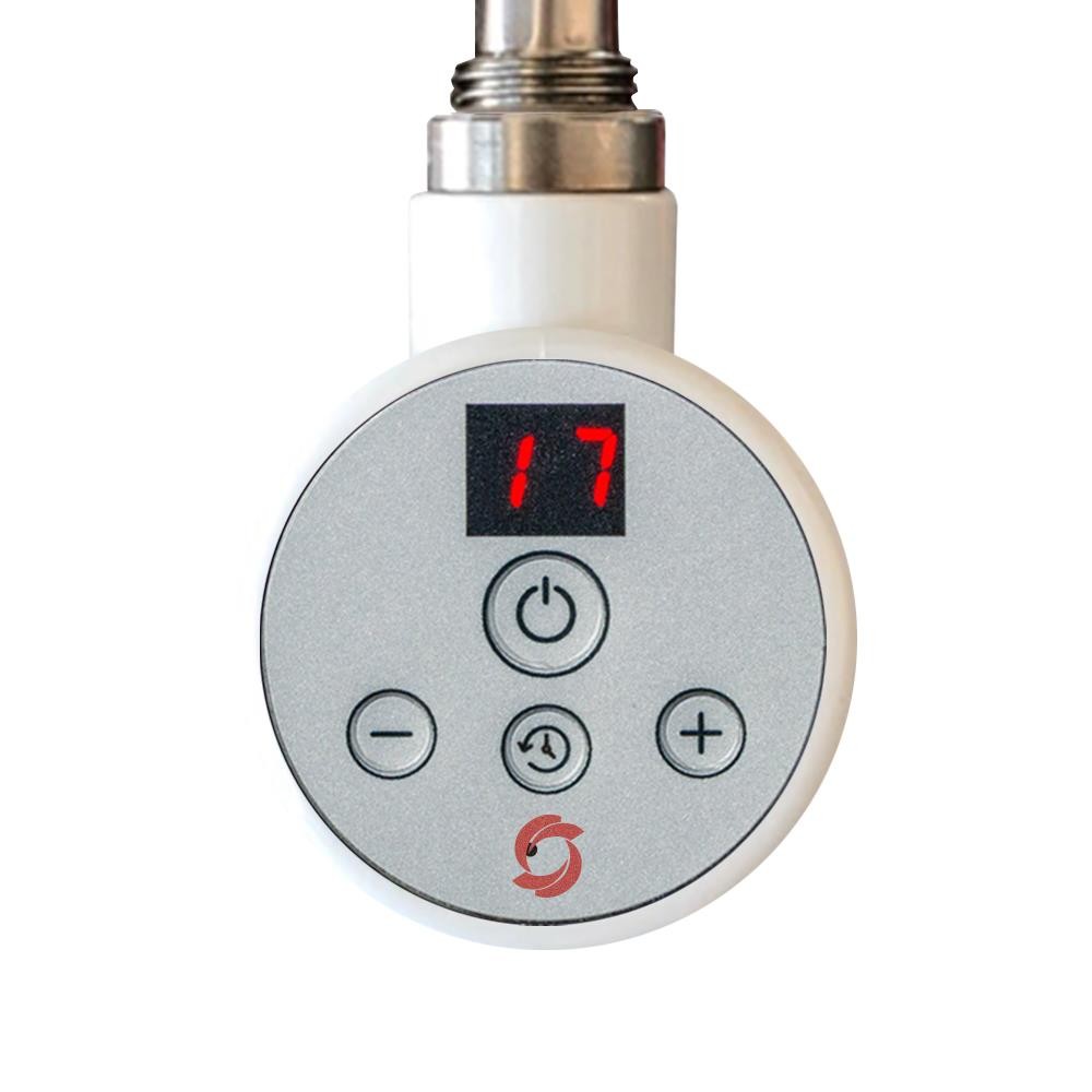 600W Elements White Thermostatic Heating (Room Stat) for Electric Towel Rails