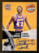 2009-10 Panini Hall of Fame Monikers Autograph Connie Hawkins Hawk 42 #51/199