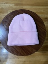 Classic Pink Knit Beanie Hat - Lightweight Everyday Style