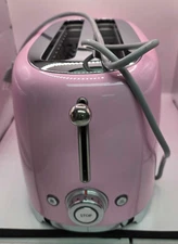 Smeg Retro Wide 2-Slice Toaster-Pink