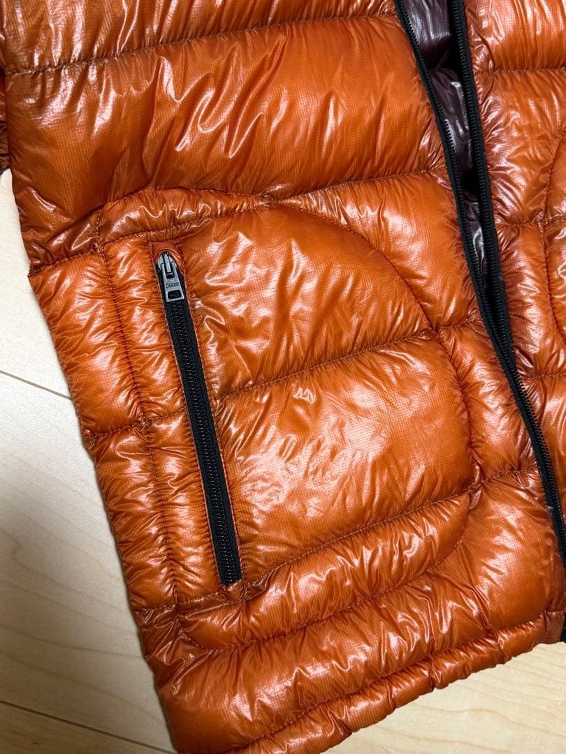 Herno Reversible Down Jacket Orange/Burgundy with… - image 8