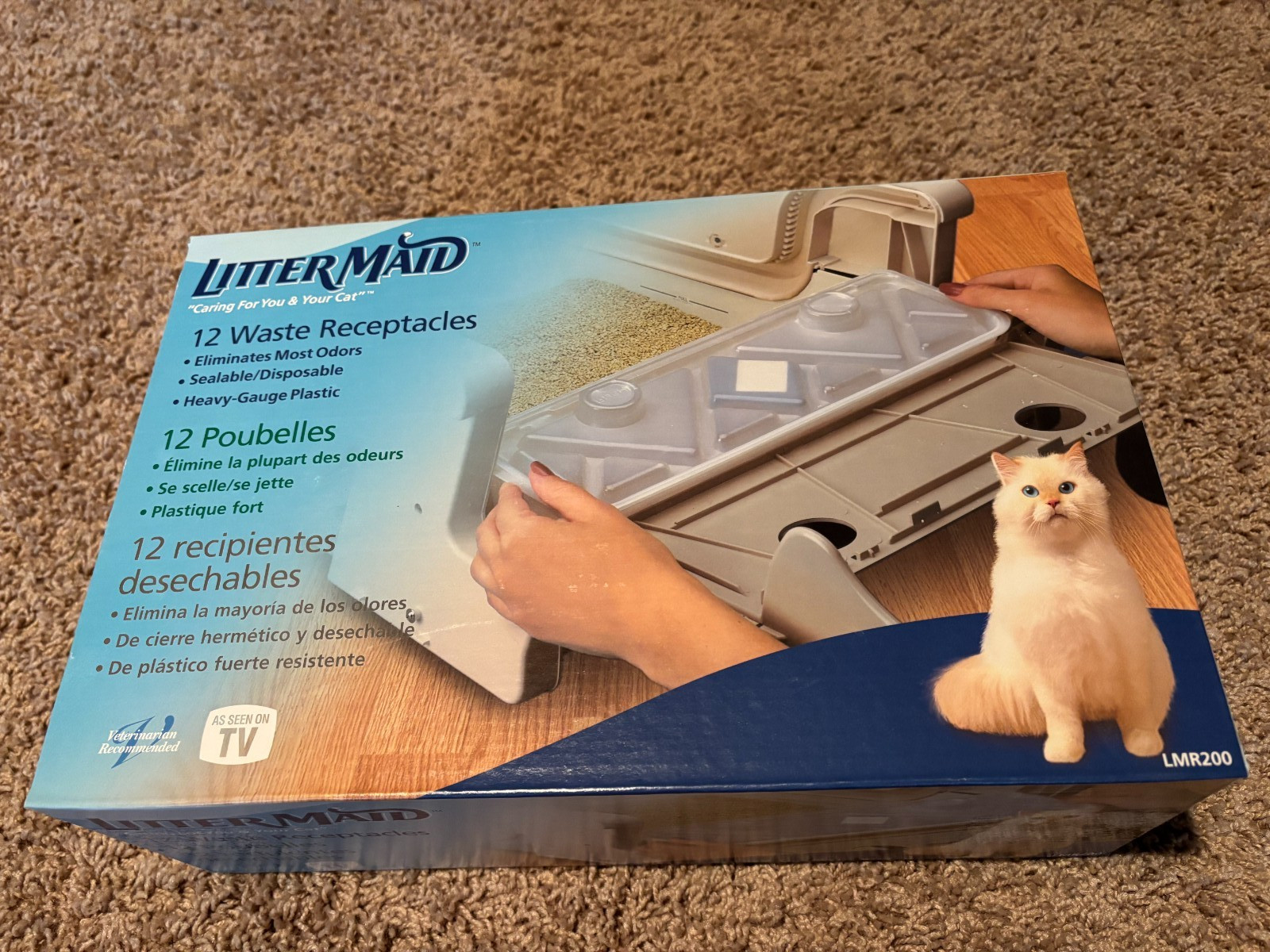 LitterMaid #LMR200 12 Waste Receptacles New in Box