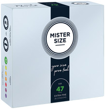 Mister Size Kondome 47mm Perfekte Passform für mehr Sicherheit 36Stk.