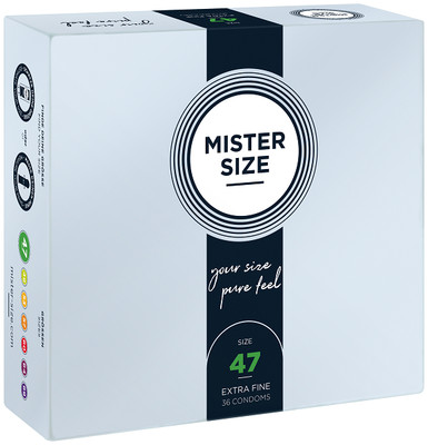 Mister Size Kondome 47mm Perfekte Passform für mehr Sicherheit 36Stk.