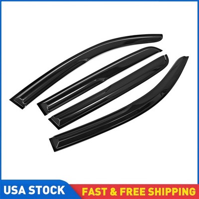 Acrylic Tape-On Rain Guards for Toyota Tacoma 2016-2023 Double Cab Window Visors