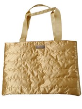 Carolina Herrera New York Good Girl GOLD Puffer Tote Bag Shoulder Bag