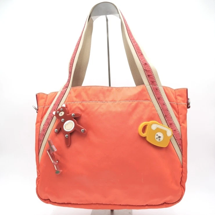 PRADA Nylon Exterior Orange Bags & Handbags for Women for sale | eBay