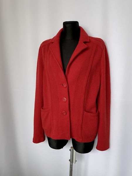 Women Laura Ashley Sweater Red Wool L