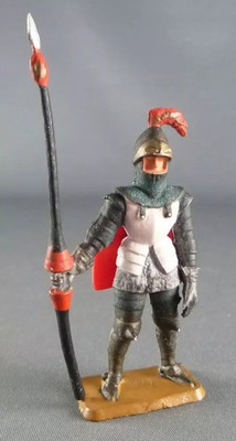 Starlux - Middle Ages - Series 58 - ref 6011 (white base) - Pedestrian Knight in Ar