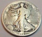 1919 KEY VERY LOW MINTAGE 962K LIBERTY WALKING  90% SILVER HALF DOLLAR LOT COIN