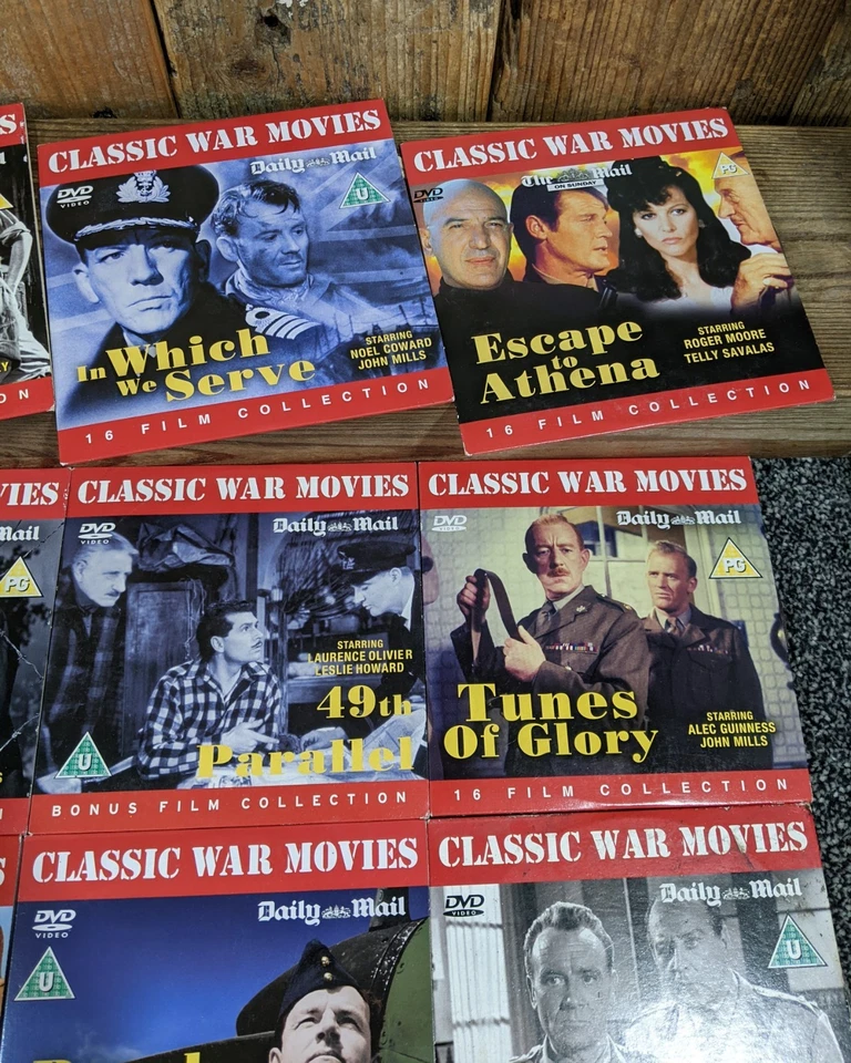 Daily Mail Classic War Movies DVD Bundle/Collection/Set ~ Vintage Cinema - Image 3 of 4
