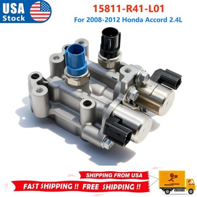 For 2008-2012 Honda Accord 2.4L VTEC Solenoid Sensor Spool Valve 15811-R41-L01