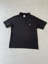 BROOKS BROTHERS Size M Black Cotton Performance Polo Shirt Golf Original