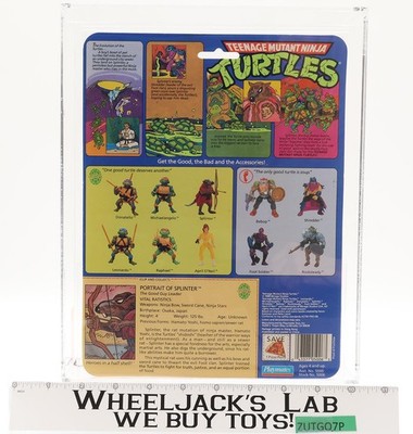 Splinter Soft Head AFA GRADED 70 85/60/85 TMNT 1988 Playmates NEW