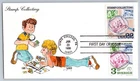 #2198 Stamp Collecting FDC Karen's HP Cachet Combo w/Sweden Stamp