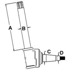Spindle - Right Hand/left Hand Fits John Deere 4630 4640 4650 4755 4850 An277398