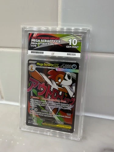 ACE 10 Mega Scrafty ex 270/217 - Pokemon Ascended Heroes GEM MINT