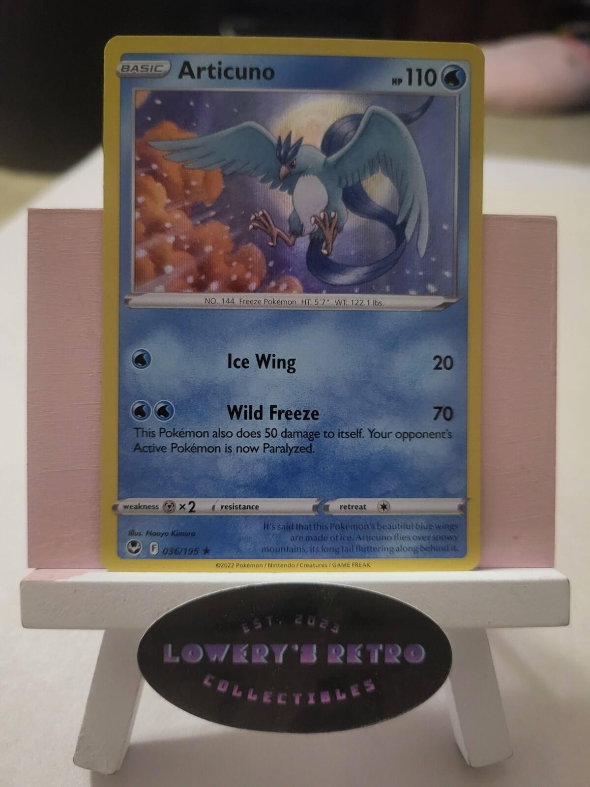 Articuno 36/195 Silver Tempest Holo Rare Pokemon Card Pokemon TCG 036