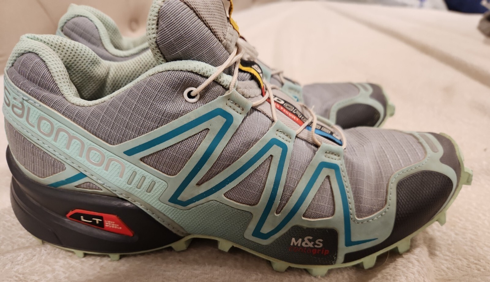 Scarpe da trekking donna Salomon Speedcross 3 GRIGIO trail running misura 7 5 Ortholite