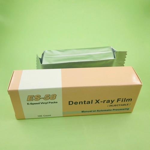 100pcs Dental XRAY Film Intraoral Periapical ESpeed ES58 Adult Size