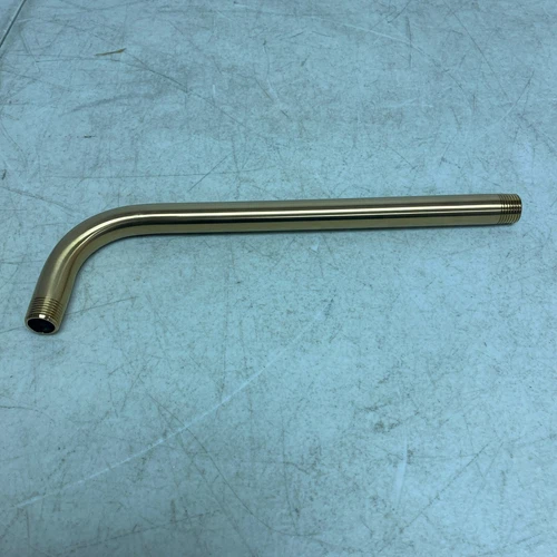 Signature Hardware 12" Shower Arm & Flange Brushed Gold SHRSA123BG - Picture 6 of 15