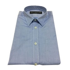 Mens DEPARTMENT 5 100 Cotton Slim Fit Pocket Blue Shirt