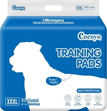 30Ct Dog Training Pads Giant Dog Pee Pads XXXL Super Absorbent Puppy Pads 30x45"