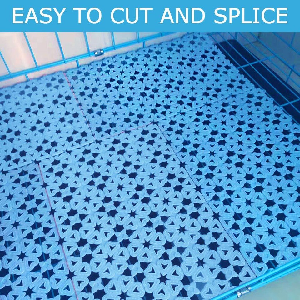 Rabbit Cage Mat Floor Plastic Mats Feet Pads for Pet Cats Dogs Bunny