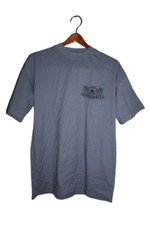 Czech Army Vintage PT T-Shirt Czechoslovakia Military Mens X-Large Blue Grey