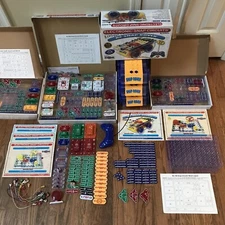 HUGE LOT Elenco Electronic Snap Circuits Over 275 Parts 3x Rover Manuals STEM