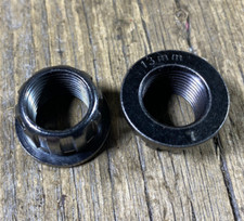 OLD MID SCHOOL BMX MX 13mm HUB NUTS AXLE NUT SPECIALITY L  R 13MM SPECIAL NUTS