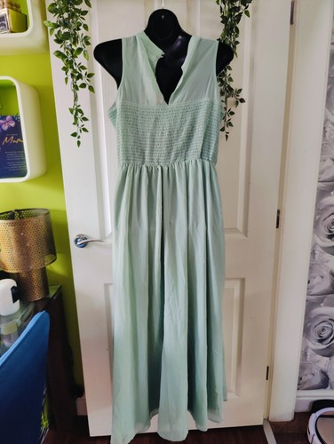Yours London Lace Front Chiffon Bridesmaid Maxi Dress Size 18 - Picture 6 of 9