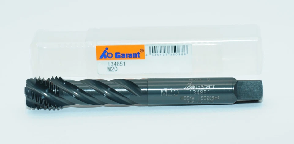 Gewindebohrer M20 HSS/V ISO2 6H Form C Garant 134851 RHV42223 - Bild 3 von 4