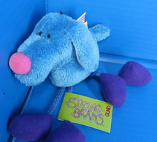 GUND STRING BEAN BLUE PUPPY DOG BLEU CHEESE DANGLING LEGS 8 PLUSH W/Tag